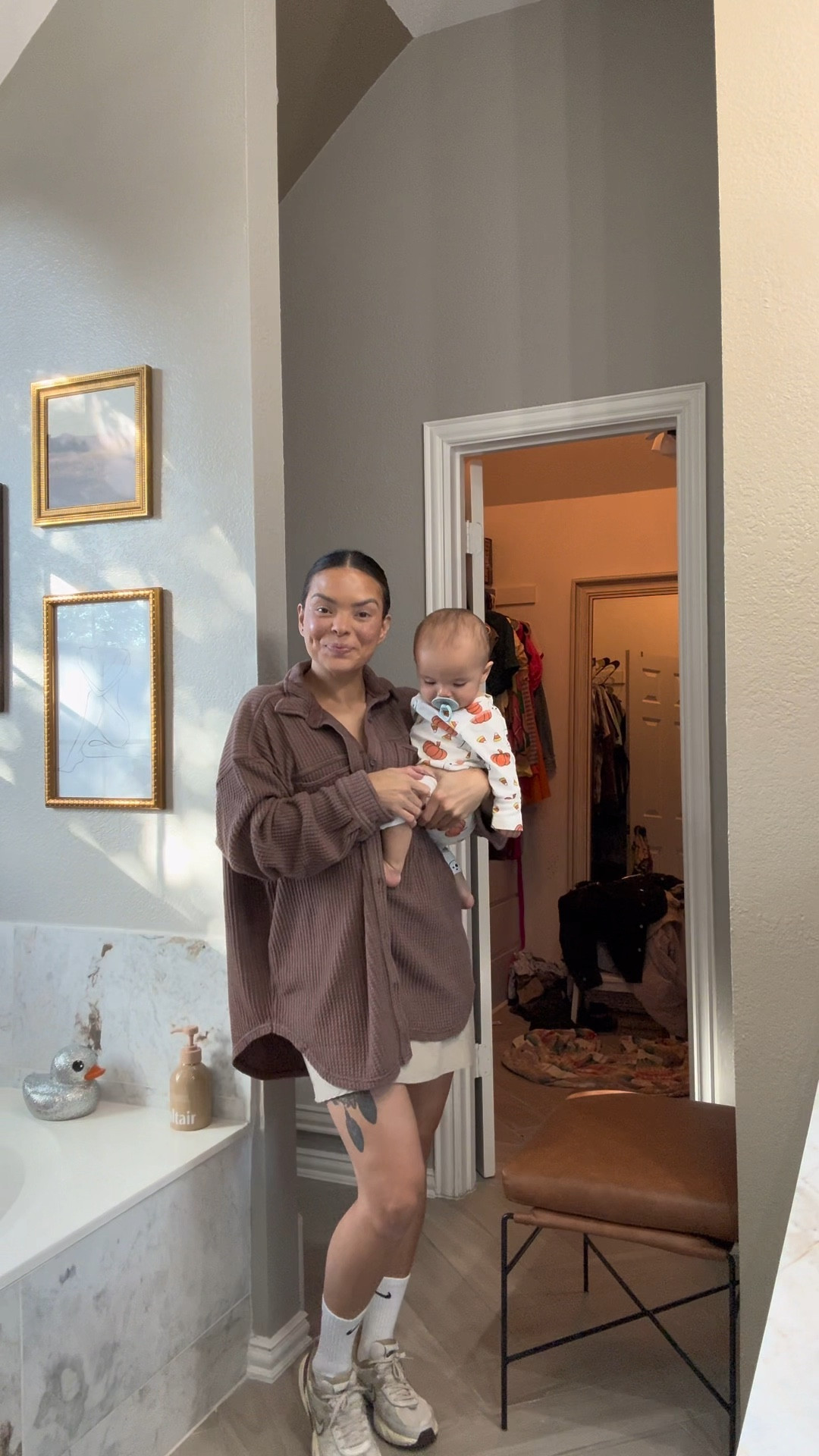 A little outfit of the day at a stay at home working mom. Needed to feel better today so got dressed but in comfort 

#LTKActive #LTKVideo #LTKStyleTip