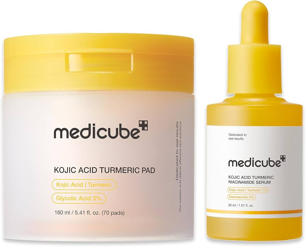 medicube Kojic Acid Renew & Smooth Duo for Troubled Skin: Kojic Acid Turmeric Clarifying Toner Pa... | Amazon (US)