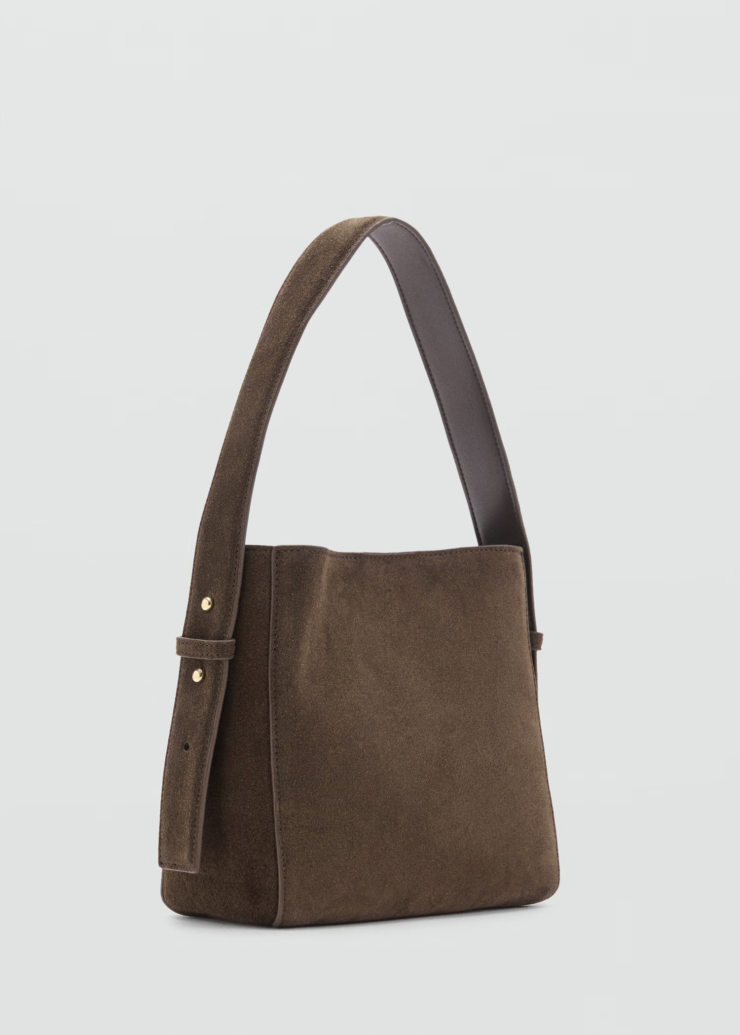 Suede mini shopper bag - Women | MANGO USA | Mango (US/MX/AU)