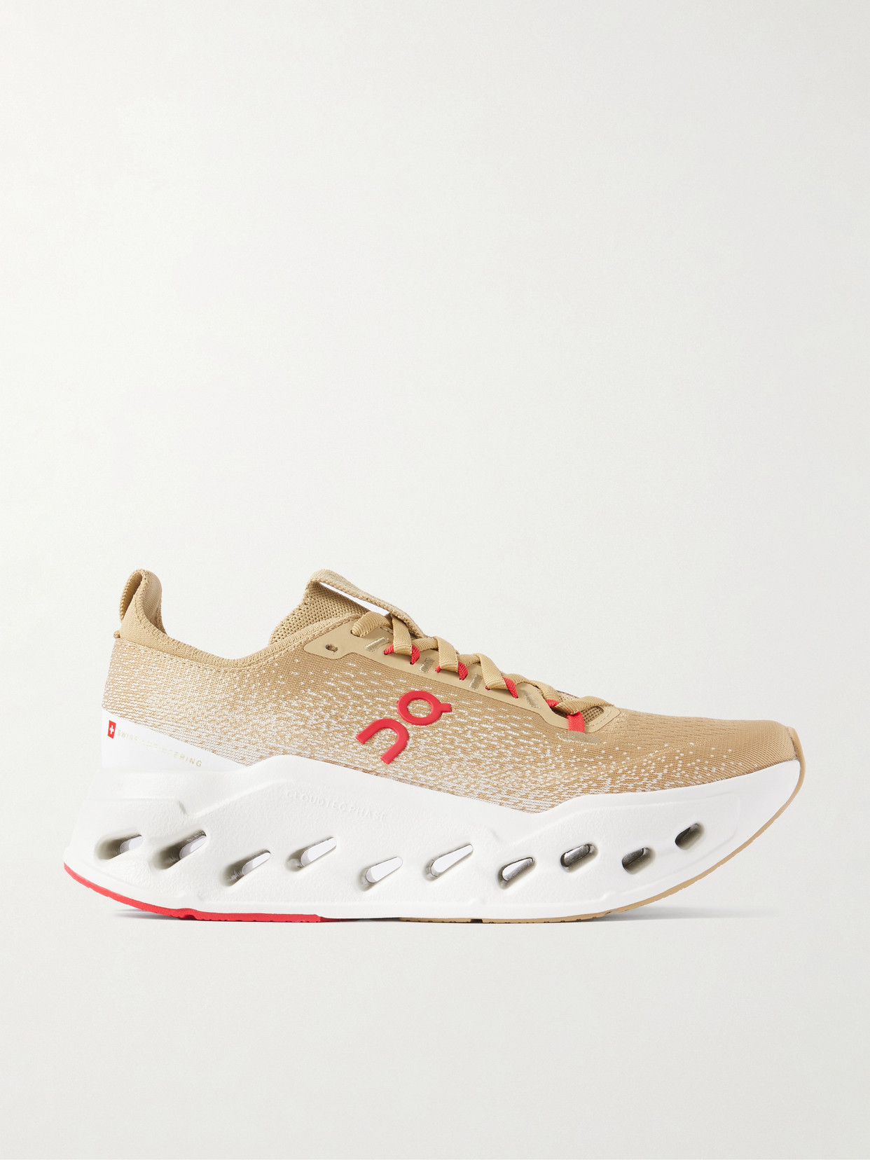 ON - Cloudsurfer Max Rubber-trimmed Mesh Sneakers - Neutrals | NET-A-PORTER (US)