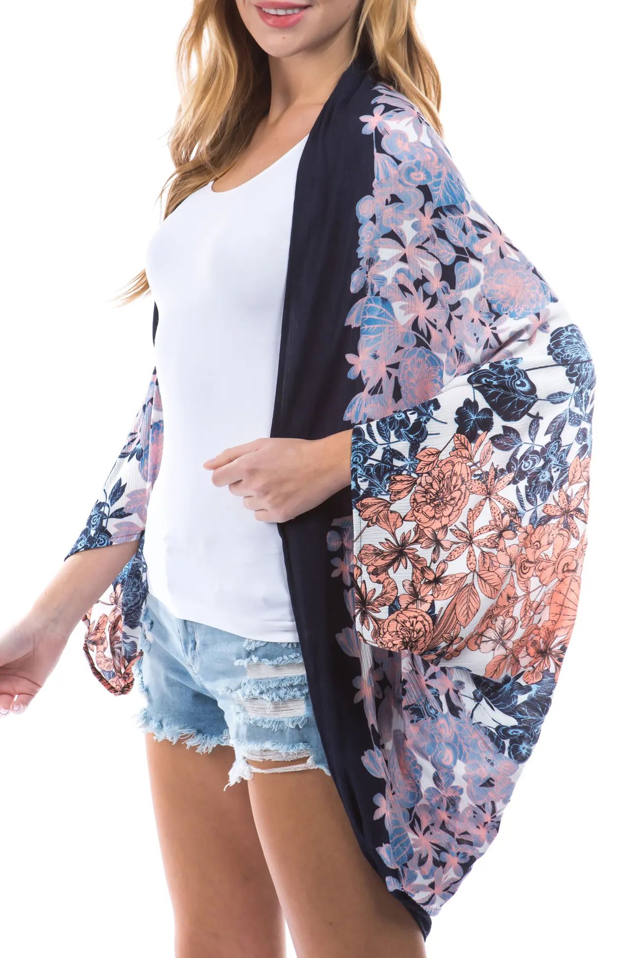 Marcus Adler | Pink Floral Cocoon Kimono | Nordstrom Rack | Nordstrom Rack