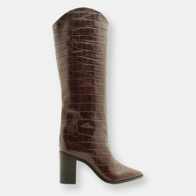 Schutz Analeah Boot - Brown - 6 | Verishop