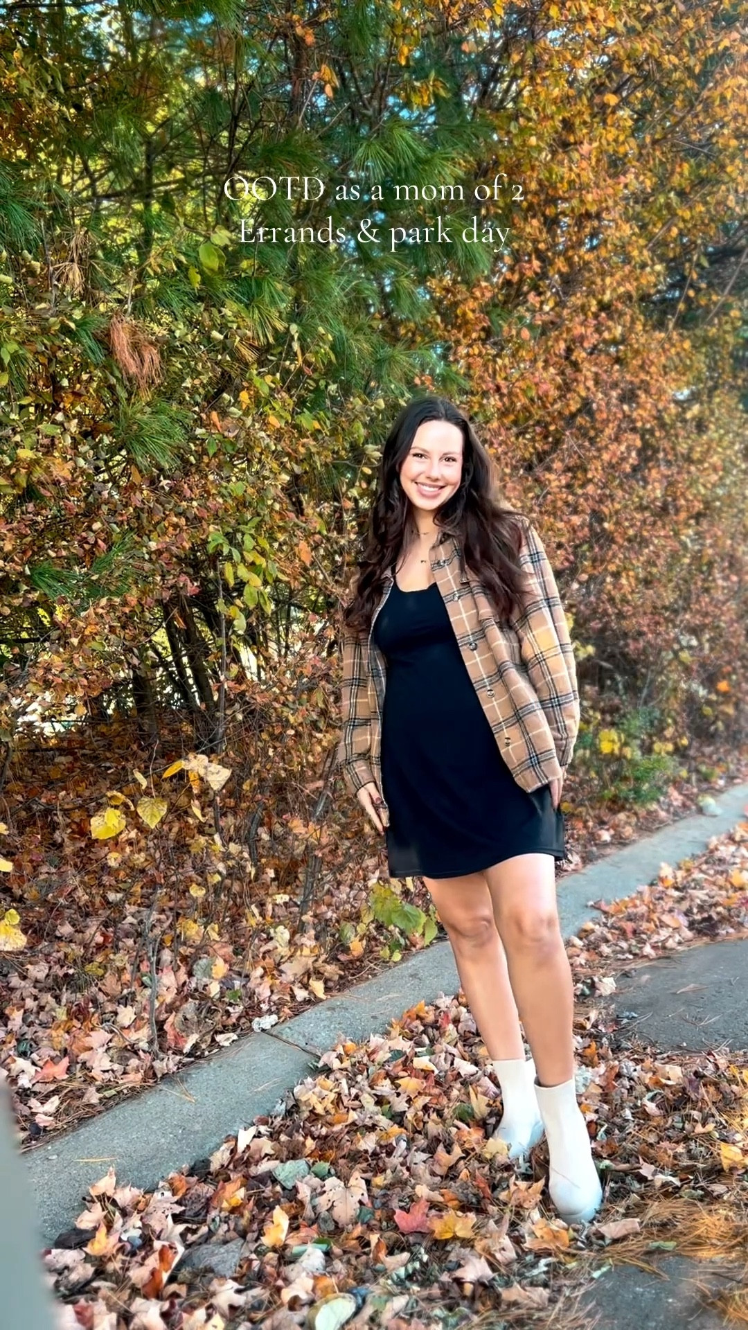 OOTD as a mom of 2! This tennis dress is so affordable and a STAPLE in my closet now. I pair it with so many things and is perfect for chasing toddlers around. Use code Lynd25 on IUGA website for 25% off! And the shoes are SO comfy for fall and winter I wear them literally all the time!! 

#LTKmomlife #LTKMidsize #LTKootd