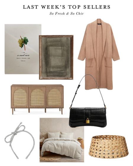Last week’s best sellers!
-
Mango long sweater coat women -  abstract geometric art printable - vintage botanical affirmation cards - printable affirmation cards - Etsy gifts for her - Christmas gift guide for her - mango crocodile leather purse - silver headband girls - woven Christmas tree collar studio McGee target - linen bedding - linen duvet cover set neutral - rattan and wood sideboard Wayfair - target hair accessories - Etsy printable art - affordable target Christmas decor 

#LTKfindsunder100 #LTKstyletip #LTKhome