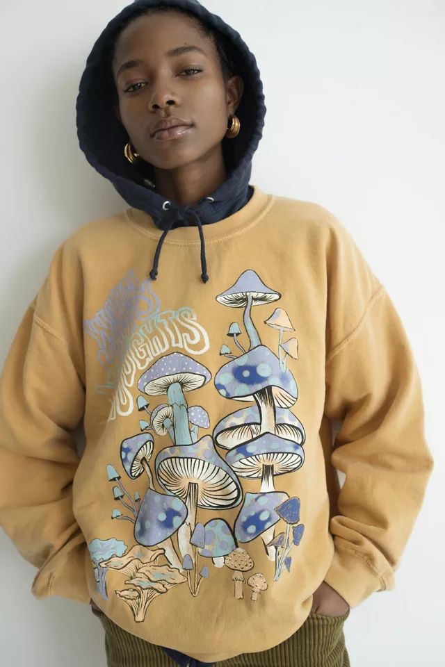 Project Social T Warm Happy Pullover Sweatshirt | Urban Outfitters (US and RoW)