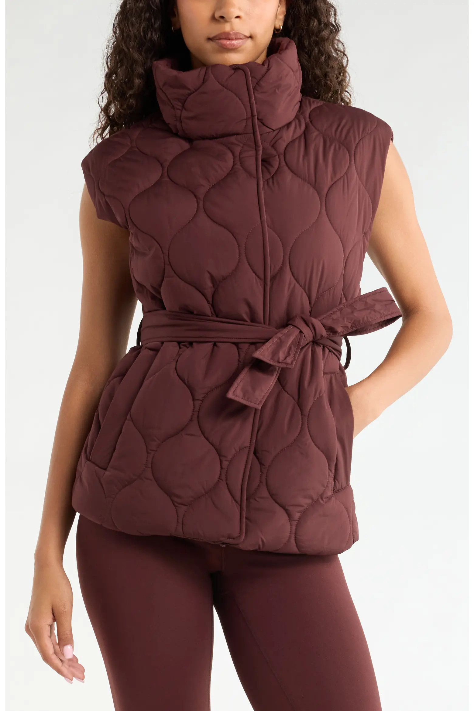 Skyline Belted Puffer Vest (Women) | Nordstrom | Nordstrom