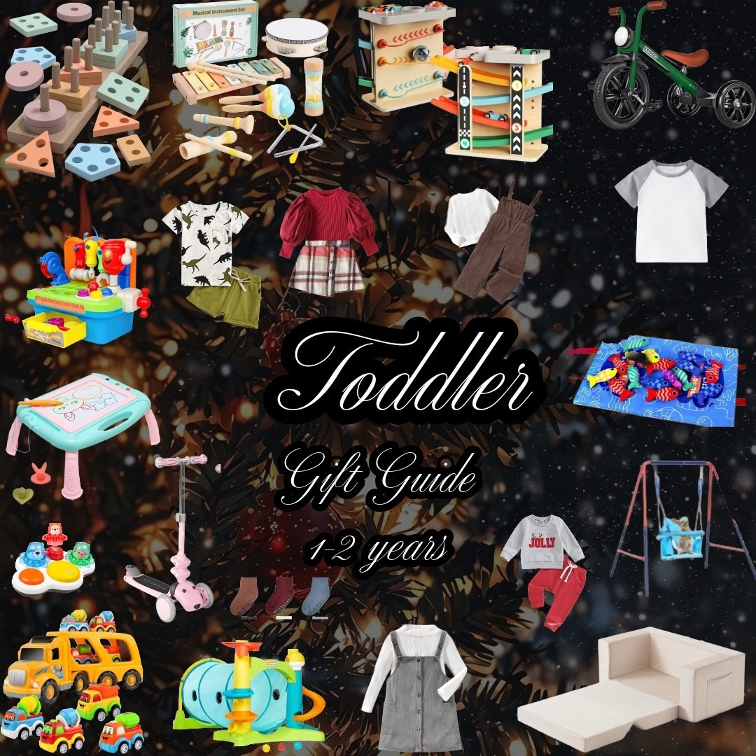 Toddler | Toddler gift guide | toddler 1 - 2 years old gift guide | toddler Christmas gifts | toddler Christmas gift guide | toddler essentials | gifts for toddlers | Christmas gifts for toddlers age 1-2 years old 

#LTKCyberWeek #LTKGiftGuide #LTKHoliday