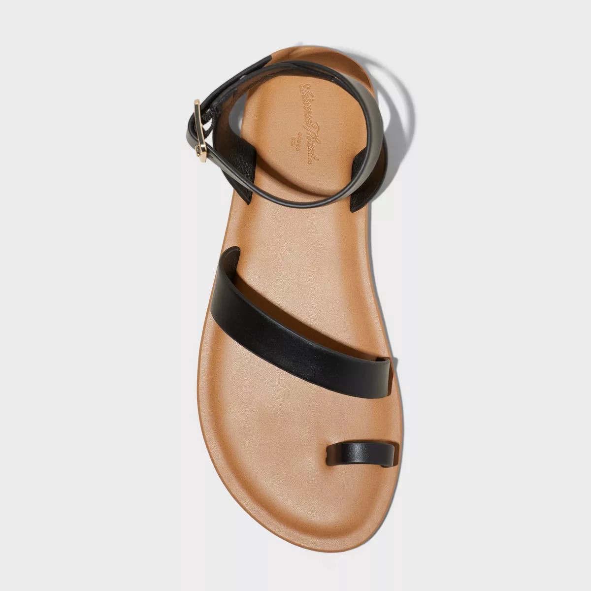 Women's Sol Toe Loop Ankle Strap Sandals with Memory Foam Insole - Universal Thread™ | Target