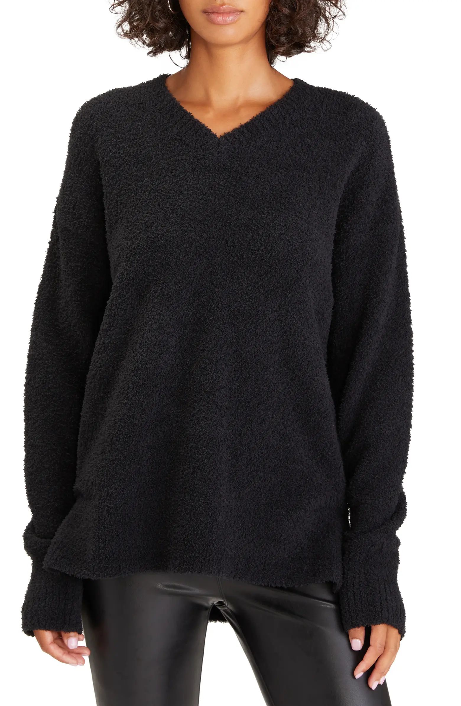 V-Neck Teddy Sweater | Nordstrom