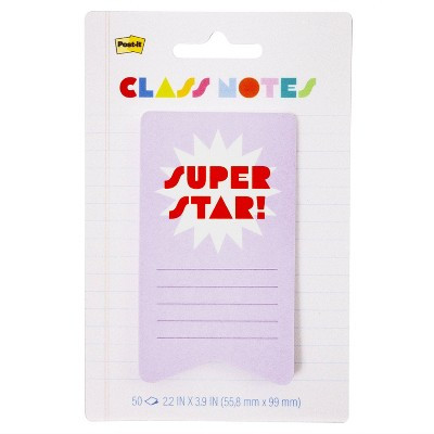 Post-it 4"x6" Class Notes Award Super Star | Target
