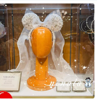 Disney Rare Minnie Mouse Ear White Veil Headband by Vera Wang Limited Edition | eBay US