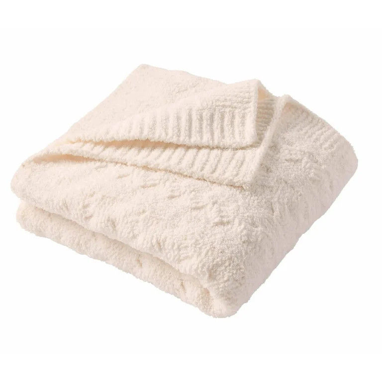 Better Homes & Gardens Vanilla Cable Cozy Knit 50X72' Throw - Walmart.com | Walmart (US)