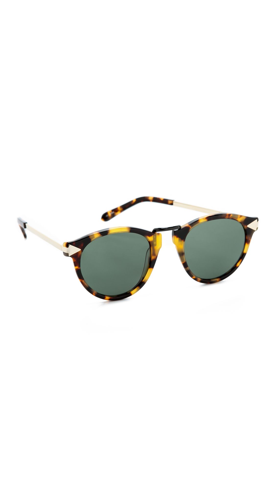 Karen Walker Helter Skelter Sunglasses - Vintage Demi | Shopbop