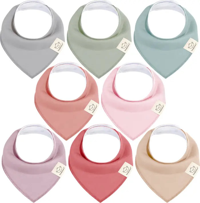 8-Pack Organic Bandana Bibs | Nordstrom