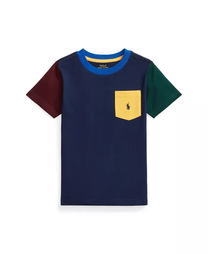 Toddler and Little Boys Color-Blocked Pocket T-shirt | Macy's
