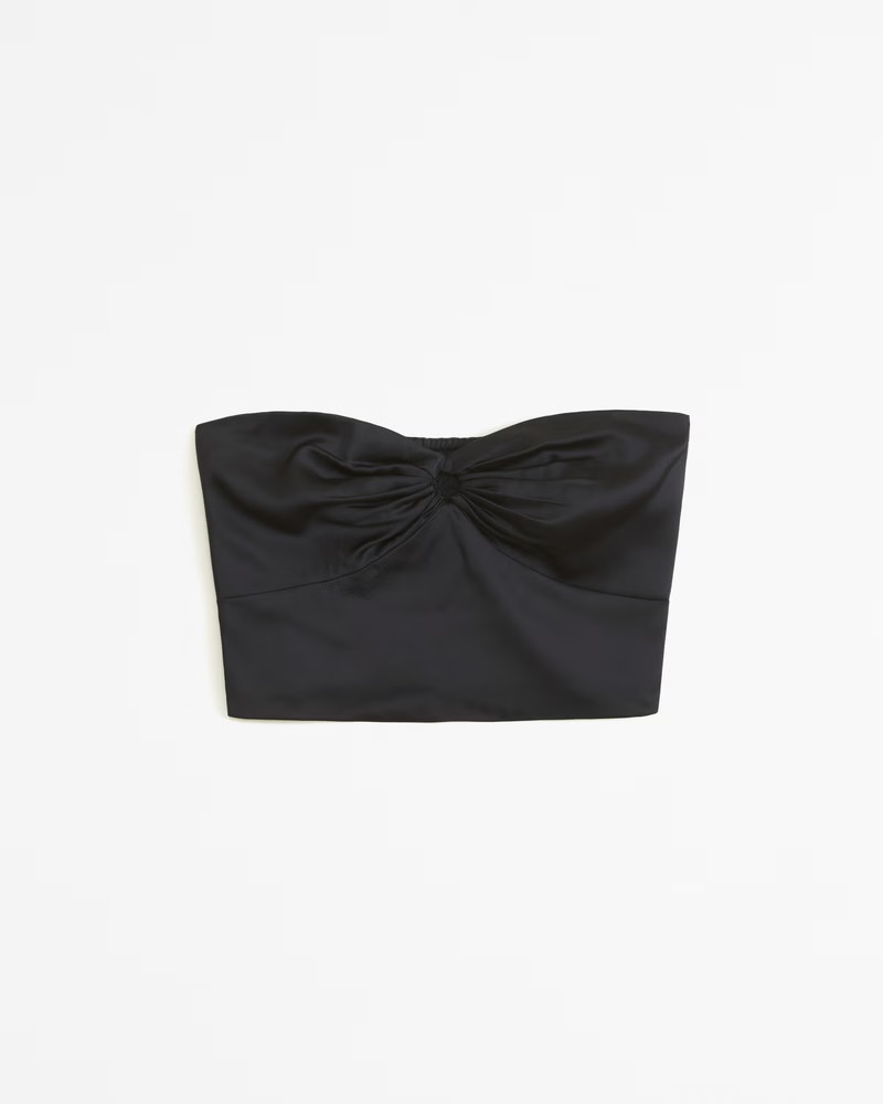 Women's Strapless Satin Set Top | Women's Tops | Abercrombie.com | Abercrombie & Fitch (US)