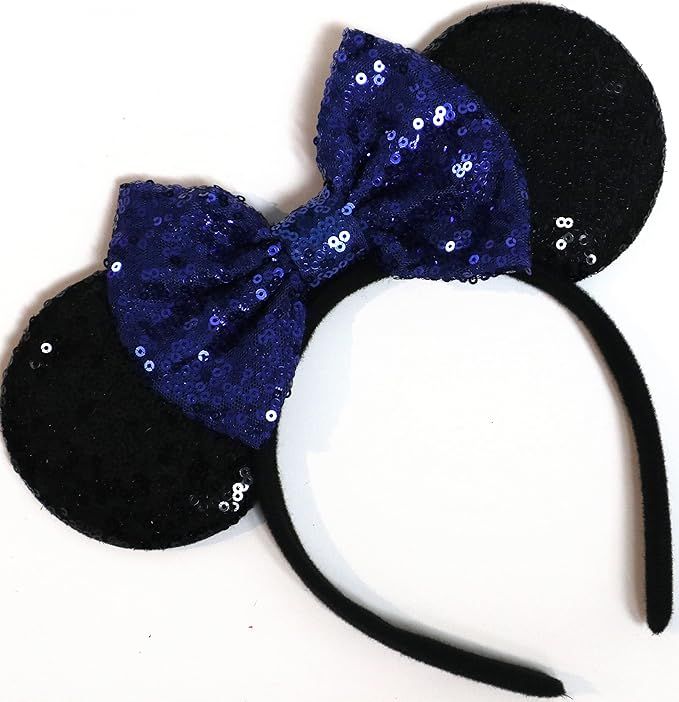 CLGIFT CL Gift Blue Mickey Ears, Rainbow Minnie Mouse Ears, Sparkly Minnie Ears, Mouse Ears, Elec... | Amazon (US)