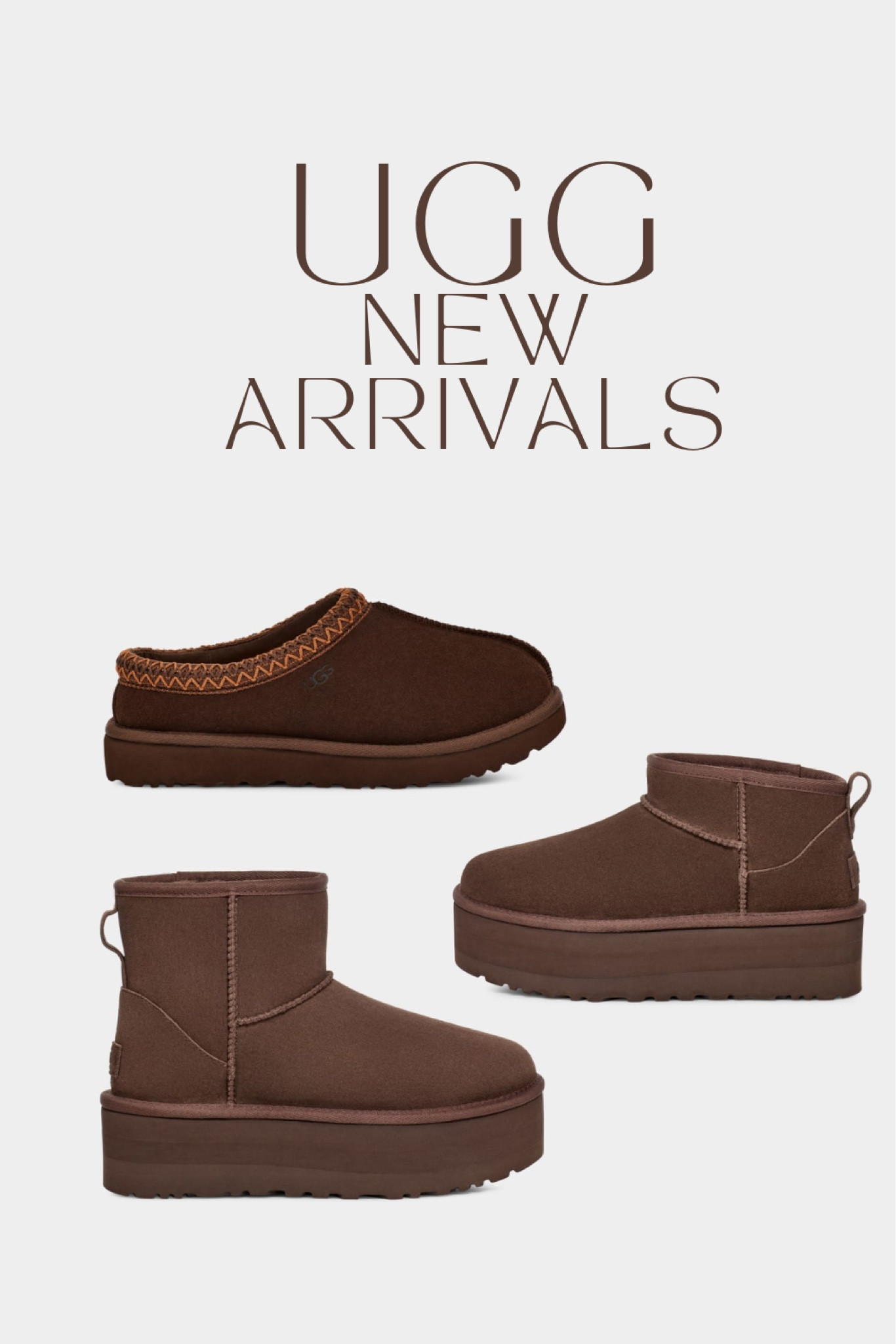 Gorgeous new UGG arrivals in the perfect shade of brown! 

#LTKFind #LTKSeasonal