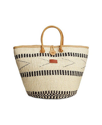 Balance Point Handwoven Straw Sisal Basket Tote Bag - Macy's | Macy's