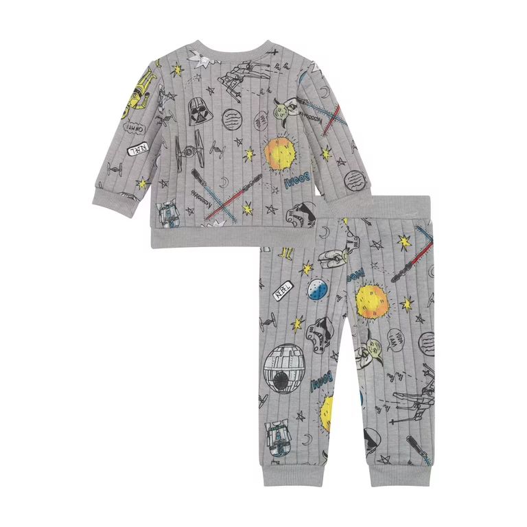 Star Wars Baby Boy Quilted Jogger Set, Sizes 0/3 Months - 24 Months | Walmart (US)