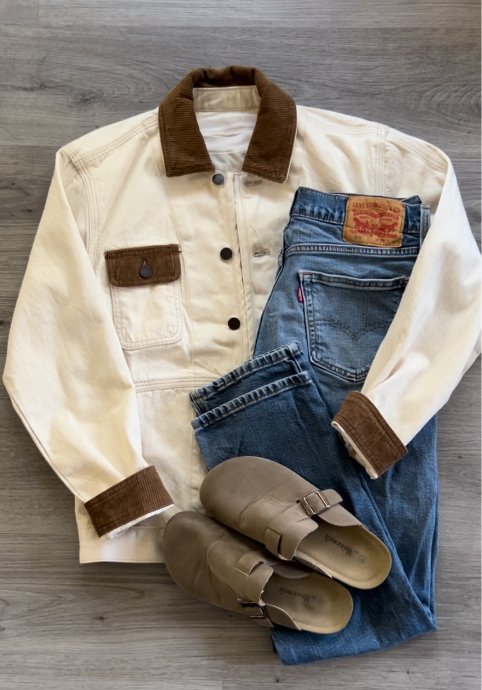 Denim and corduroy jacket with light wash jeans  

#LTKstyletip #LTKmens #LTKGiftGuide