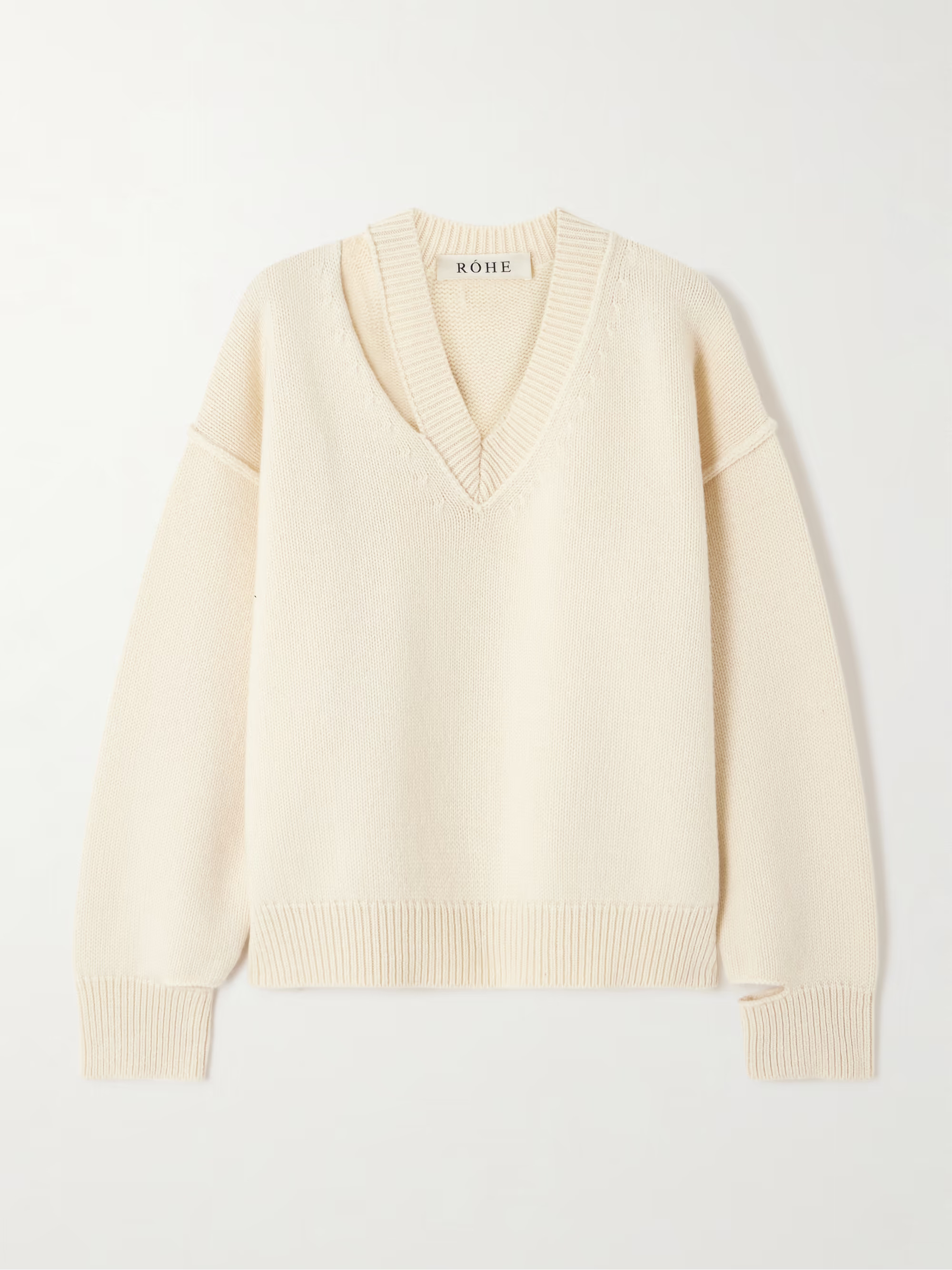 Cutout wool and cashmere-blend sweater | NET-A-PORTER (UK & EU)