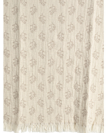 Made In Portugal Leaves Mallow Throw | TJ Maxx