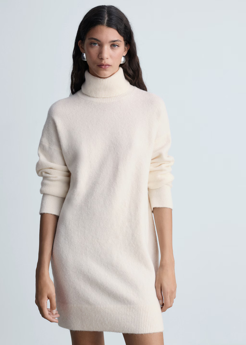 Short turtleneck knitted dress - Women | MANGO USA | Mango (US/MX/AU)