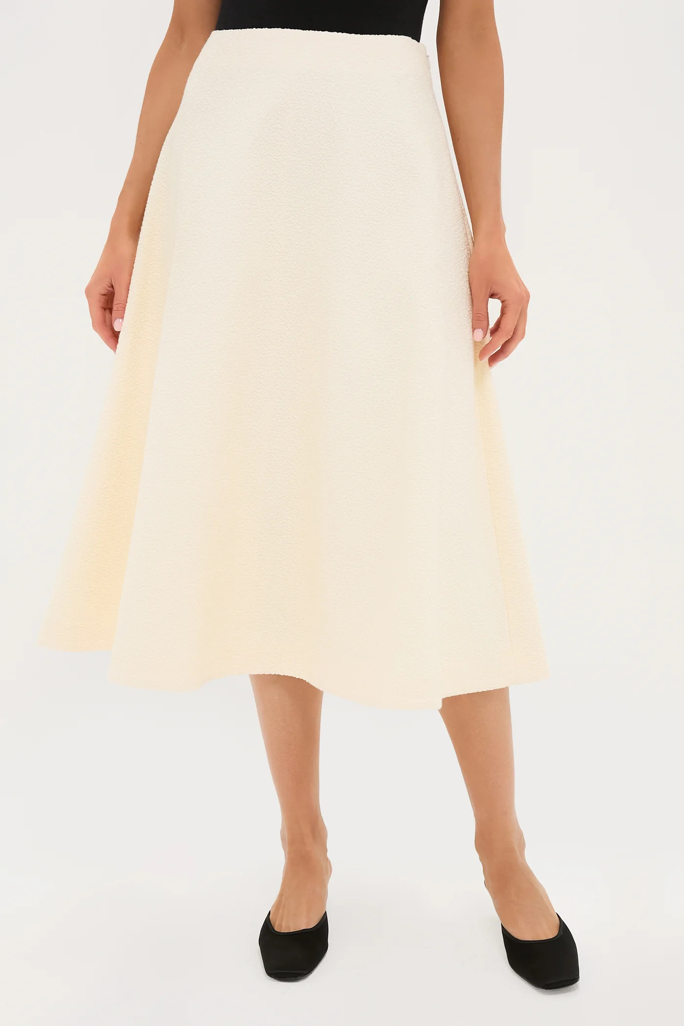 Cream Boucle Nicolette Skirt | Tuckernuck (US)