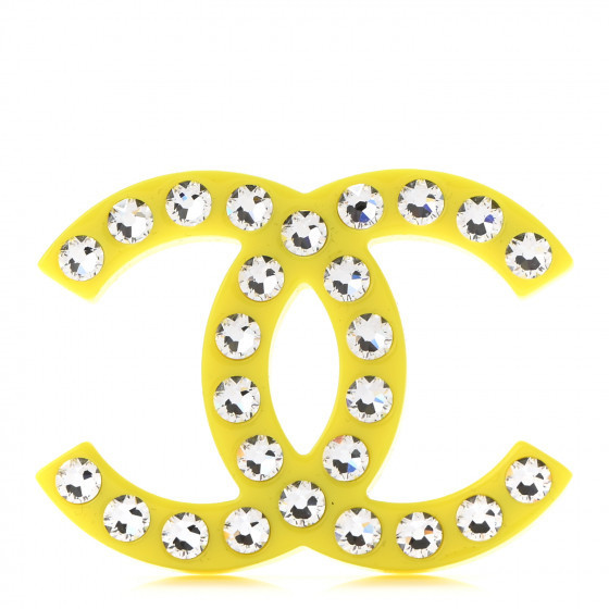 CHANEL

Resin Crystal CC Brooch Yellow | Fashionphile