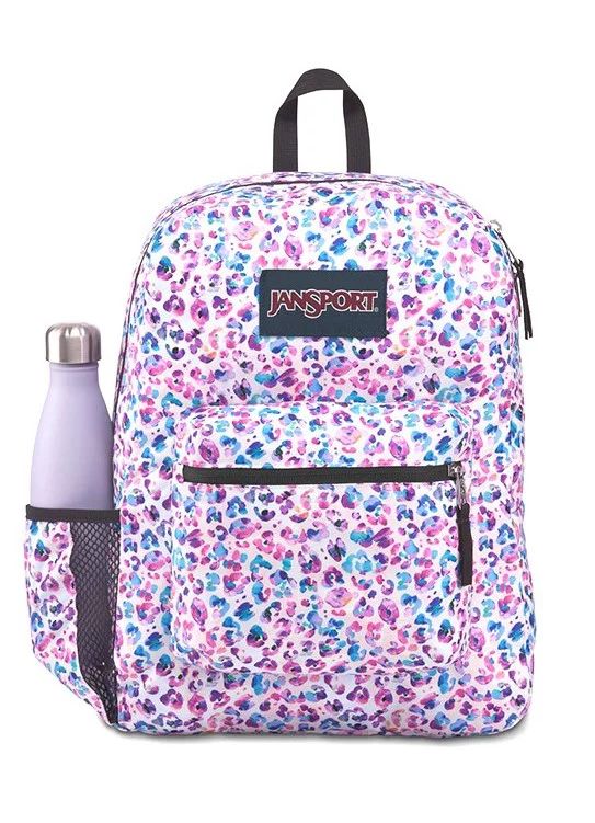 JanSport Unisex Cross Town Backpack School Bag Multi-Color Leopard Dots | Walmart (US)