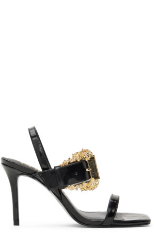 Black Emily Heeled Sandals | SSENSE