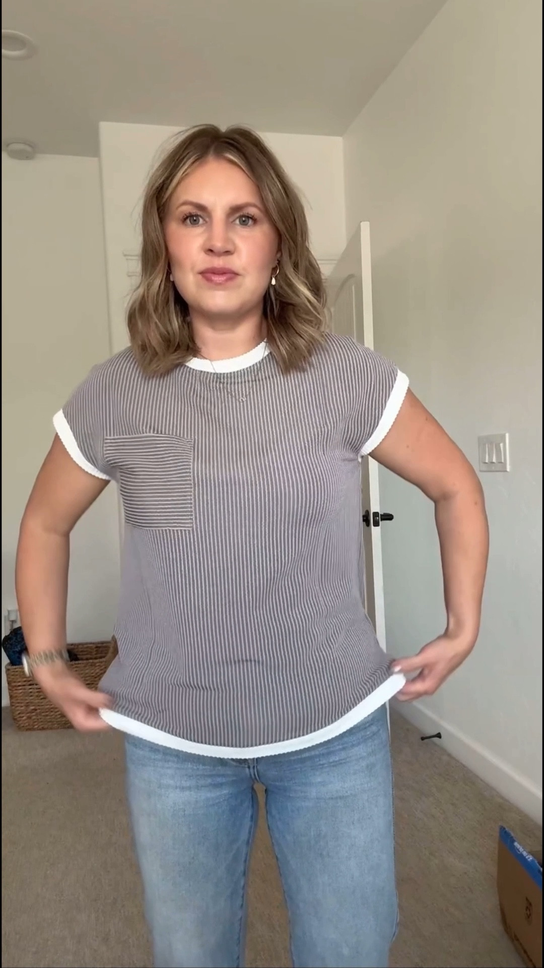 Effortless fall outfit vibes 🍂 This short sleeve top is the perfect transitional piece—lightweight, comfy, and easy to layer  Pair it with jeans, boots, or even skirts for that casual chic fall look. I love how versatile this top is for everyday wear, work, or weekend style.

#LTKFallSale #LTKSeasonal