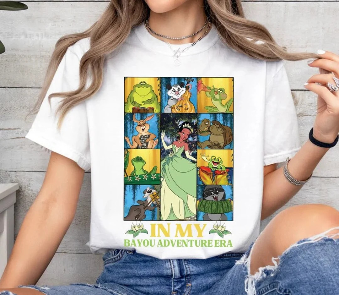Comfort Colors Disney in My Bayou Adventure Era, the Princess and the Frog Disney Princess Tiana ... | Etsy (US)