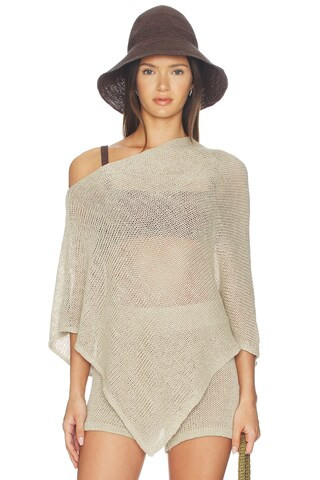 Linen Open Knit Poncho
                    
                    Enza Costa | Revolve Clothing (Global)