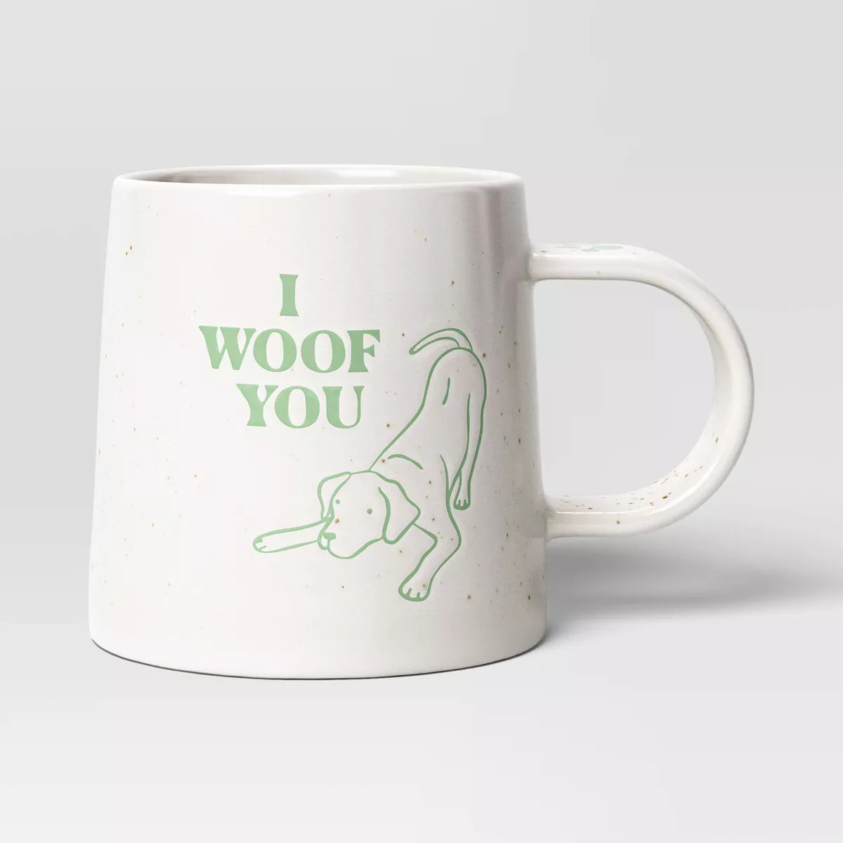 16oz Stoneware I Woof You Mug White - Room Essentials™: Coffee Mug, Microwave & Dishwasher Safe... | Target