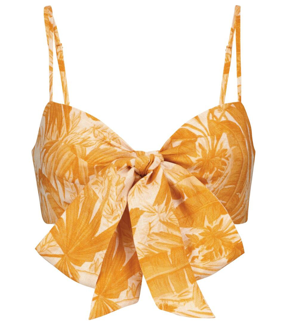 Mae printed linen crop top | Mytheresa (US/CA)