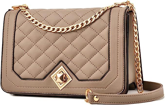 Crossbody Bags for Women Small Handbags PU Leather Shoulder Bag Ladies Purse Evening Bag Quilted ... | Amazon (US)