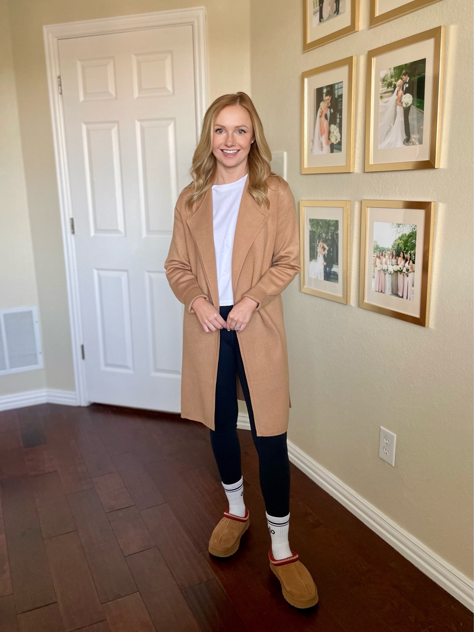 XS in sweater and tee, 4 in leggings | duster cardigan, align leggings, Ugg slippers 

#LTKSeasonal #LTKStyleTip #LTKFindsUnder50