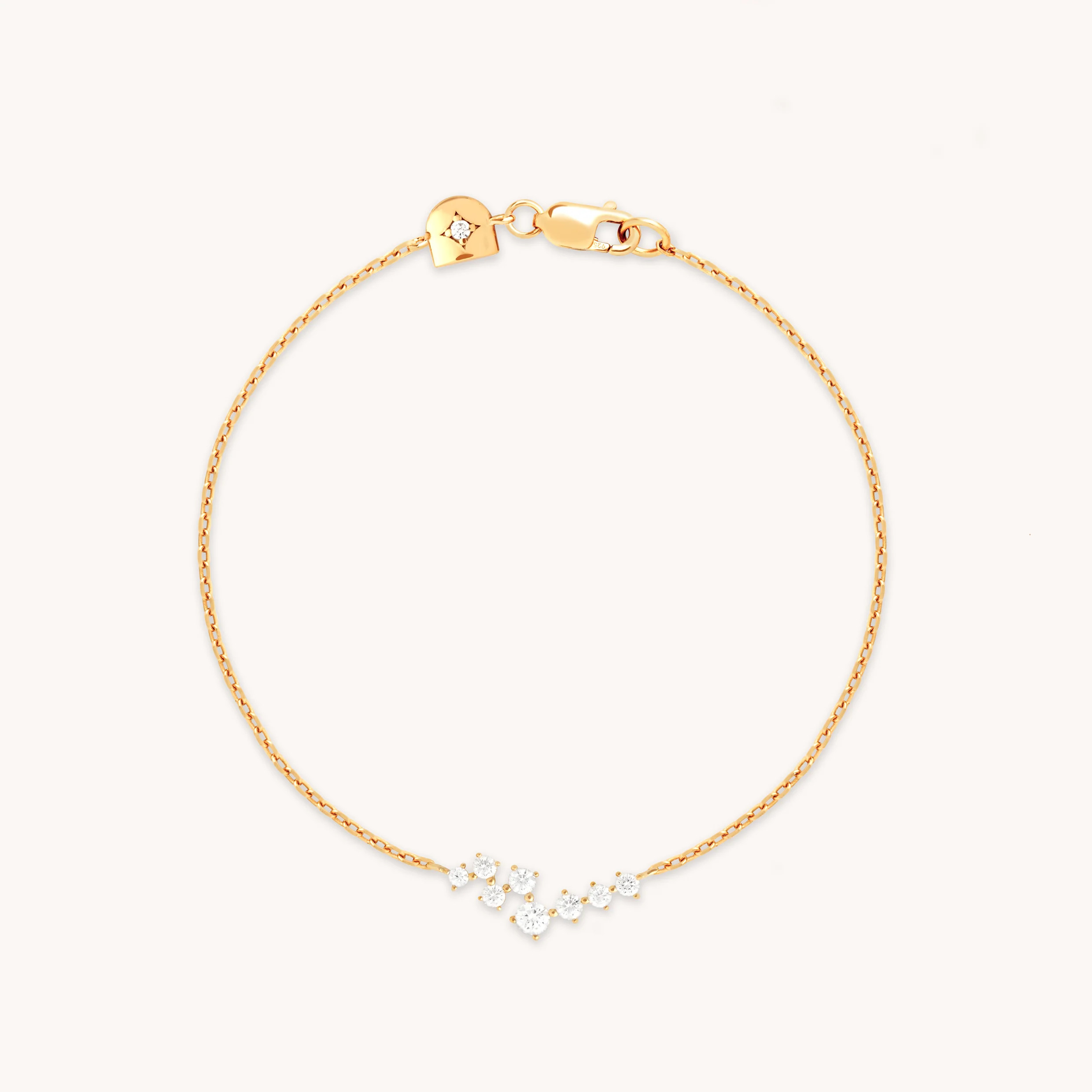 Crystal Scatter Bracelet in Gold | Astrid & Miyu UK