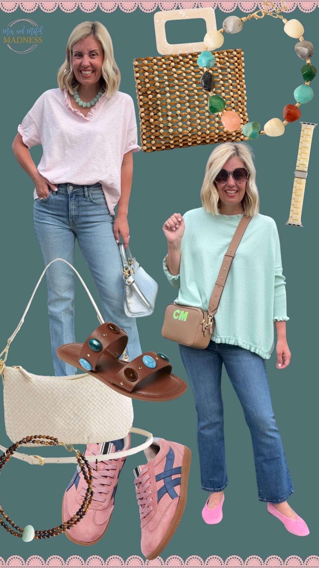 Mersea all day long yall! Their one size fits all sweaters & tees are just amazing and come in so many colors. They are the perfect throw on and go! I do size down to 25 in their denim! 

*code Catherine15 at Mersea