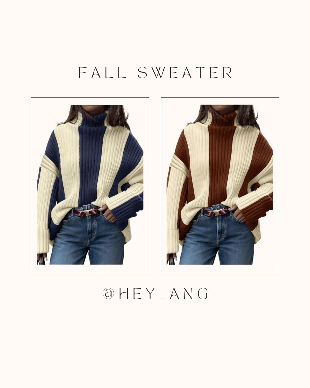 I love this turtleneck sweater. The vertical stripes are cute. You could style this for a casual outfit, or for work. I love the chocolate brown one, but it does come in more colors. 

#LTKFindsUnder50 #LTKStyleTip