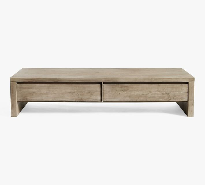 Pismo Rectangular Long Low Coffee Table | Pottery Barn (US)