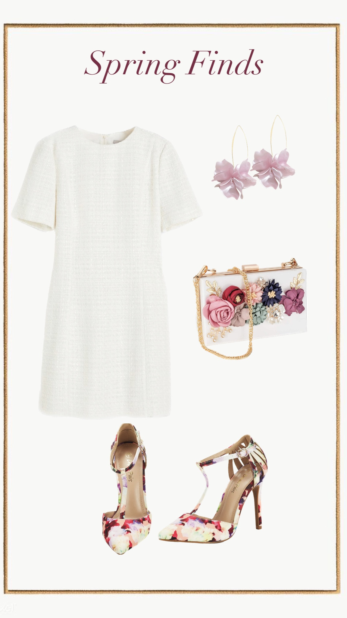 This outfit inspo would be perfect for an Easter Outfit, a baby shower outfit, or any sort of spring outfit!

#LTKunder100 #LTKSeasonal