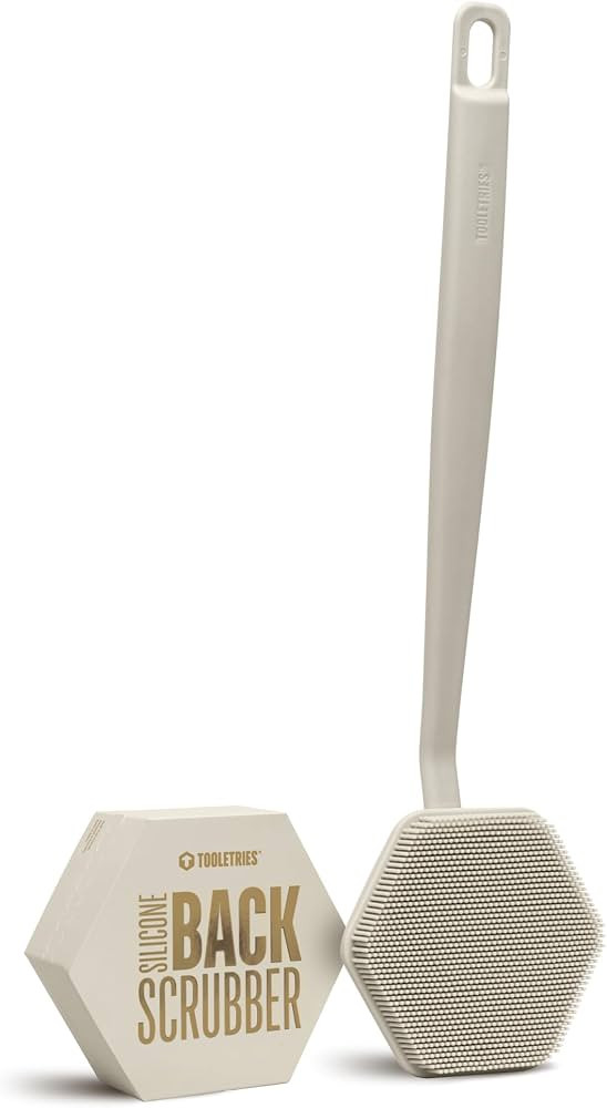TOOLETRIES Silicone Back Scrubber for Shower, Exfoliating Body & Bath Brush, Long Ergonomic Handl... | Amazon (US)
