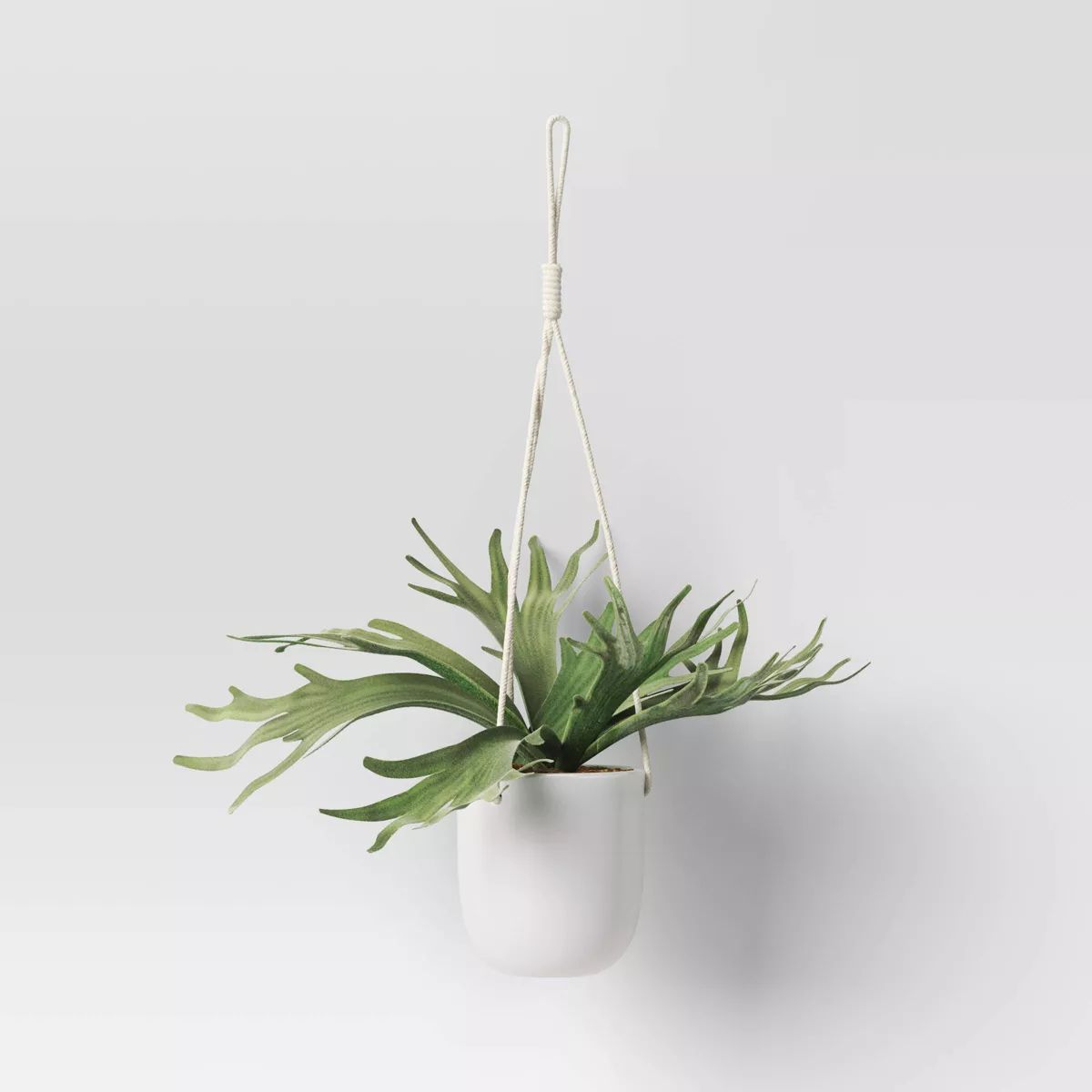 12" Hanging Staghorn Fern Artificial Plant - Threshold™ | Target