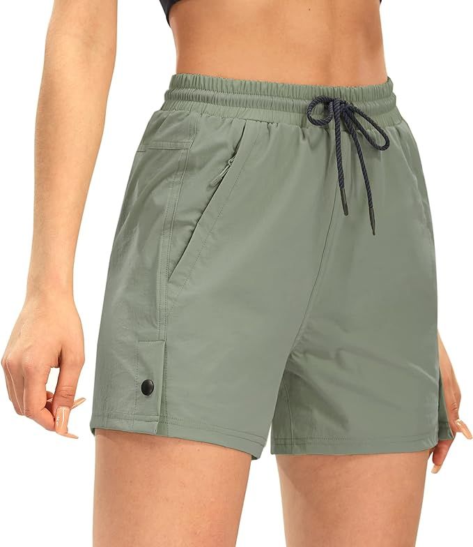 AFITNE Women's 4" Hiking Shorts Quick Dry Lightweight Outdoor Shorts Travel Athletic Golf Shorts ... | Amazon (US)