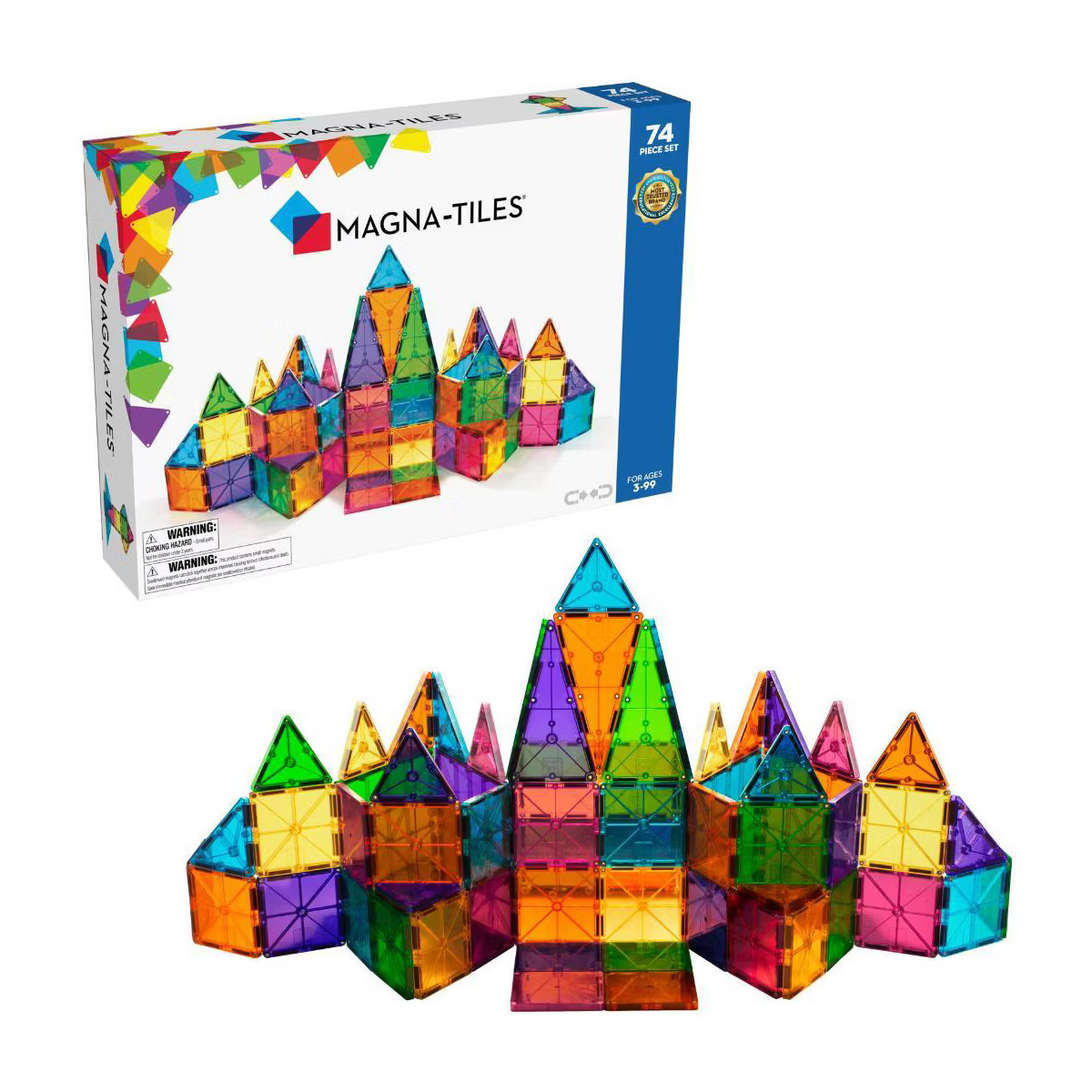 MAGNA-TILES Clear Colors 74pc Set | Target