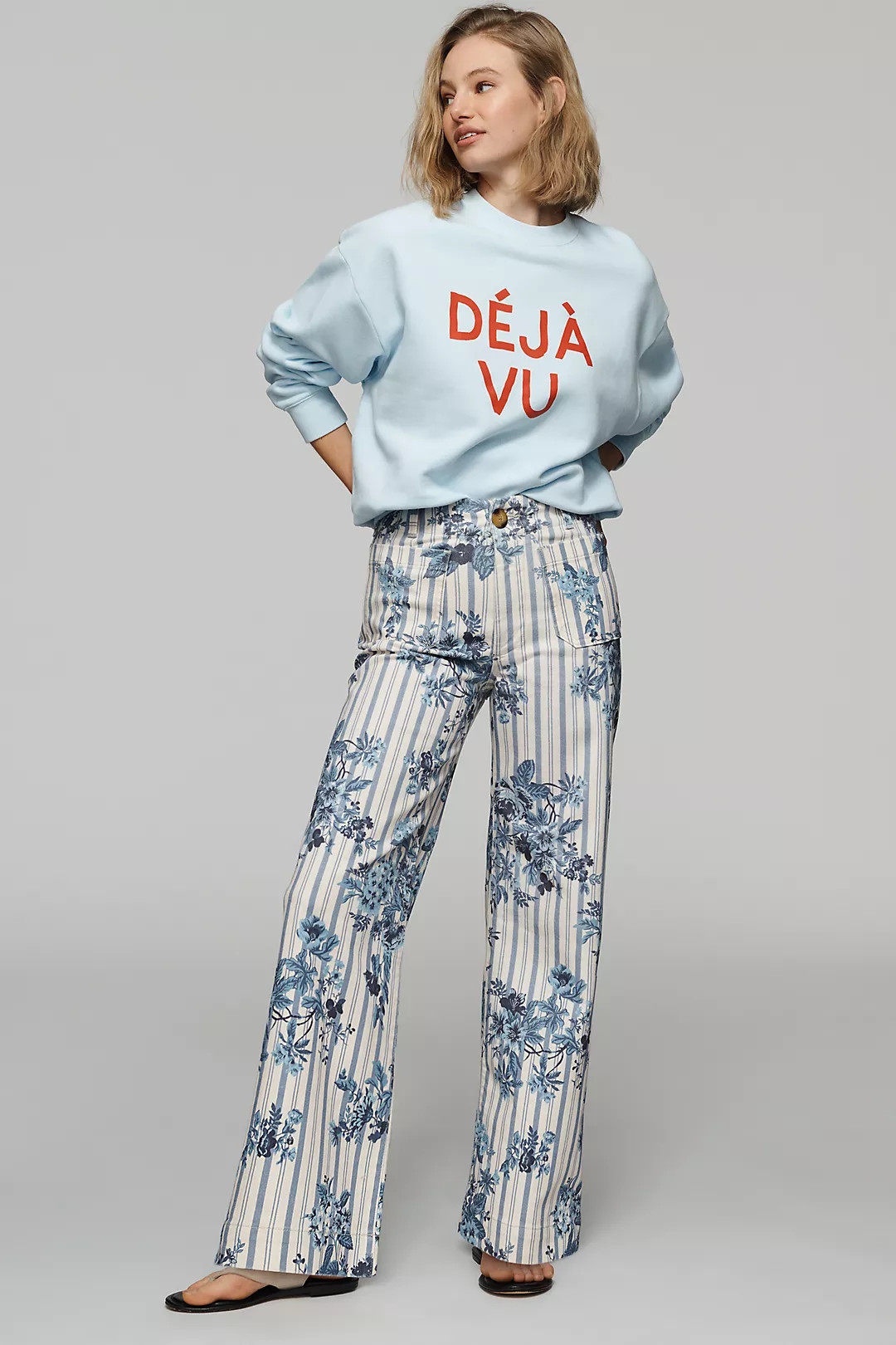 Maeve Colette High-Rise Wide-Leg Cropped Jeans | Anthropologie (US)