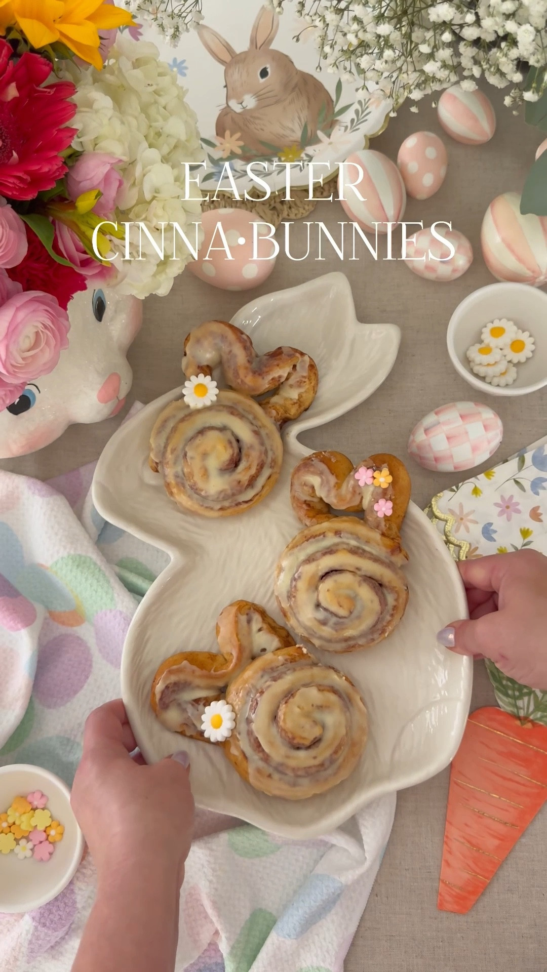 Cinna•bunnies for Easter!  Full recipe with tips are on my website www.kristensellentin.com

#LTKSeasonal #LTKWatchNow #LTKFamily